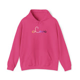 Nonbinary Love Script Hoodie: Subtly Elegant Pride Sweatshirt