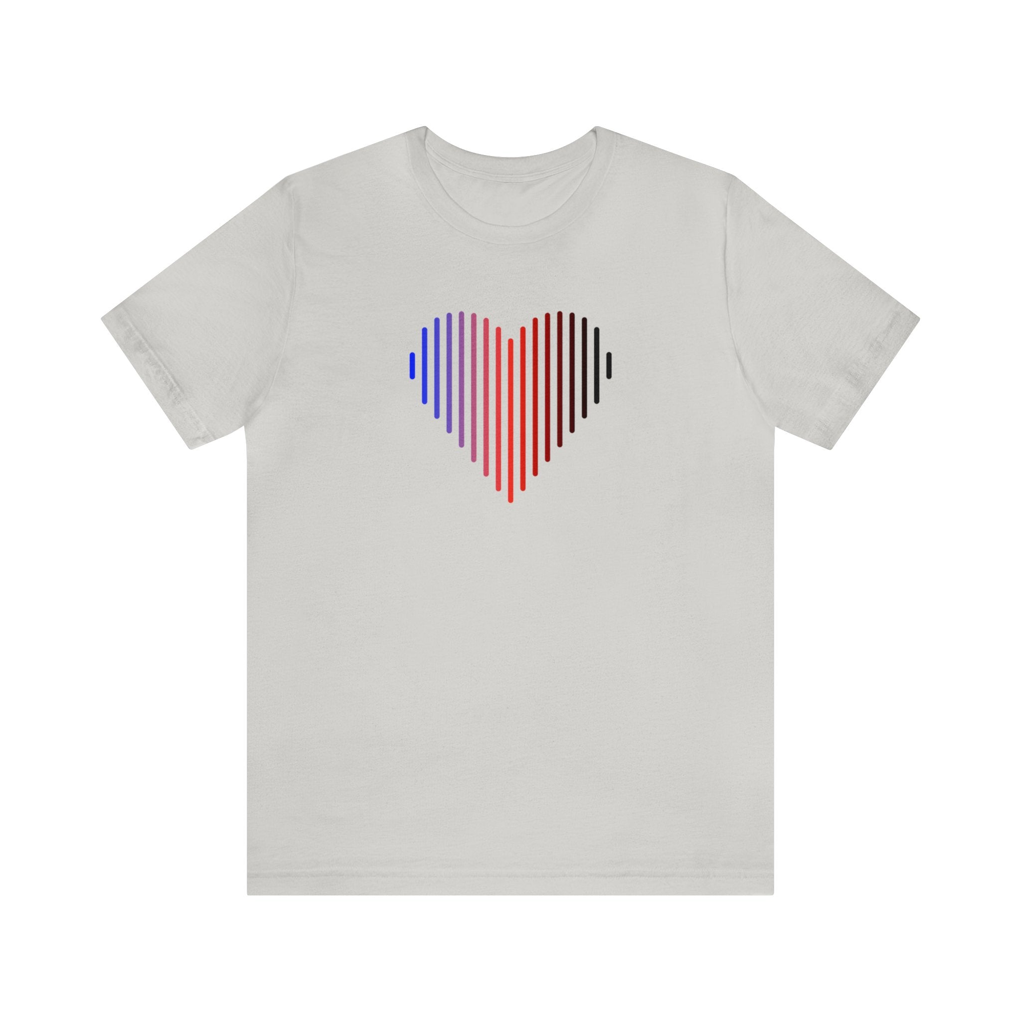 Polyamory Heart Lines T-Shirt: Pride Gradient Tee