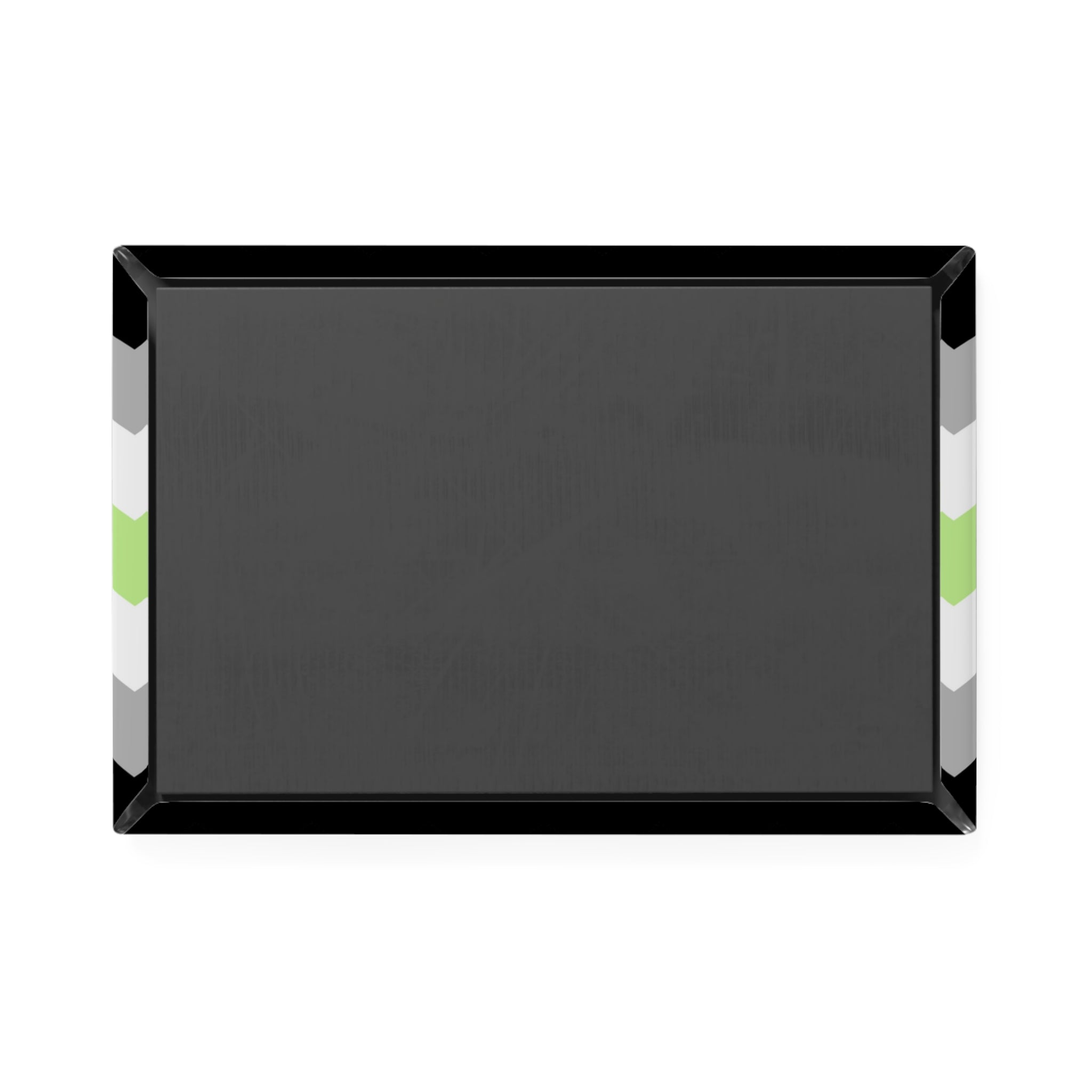 Agender Pride Flag Magnet: Wavey Rectangle Button for Fridge