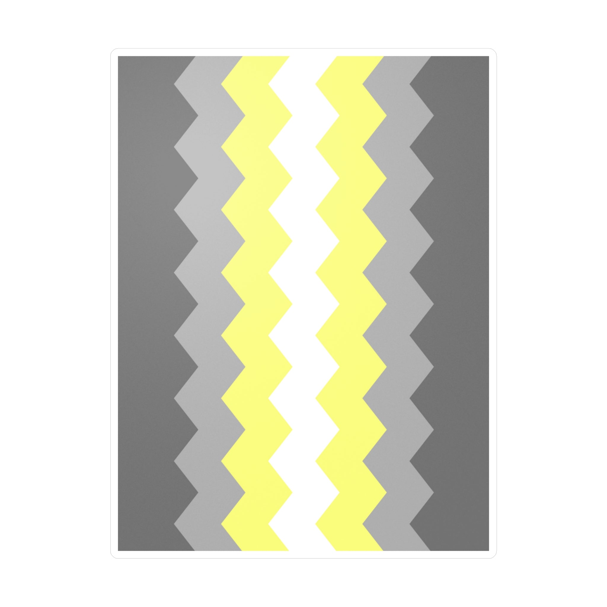 Demigender Flag Wavey Decal: Sharp Pride Sticker