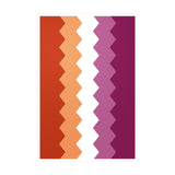 Lesbian Pride Flag Wavey Decal: Sharp Pride Sticker