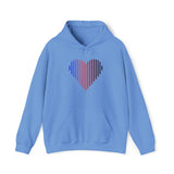 Polyamory Heart Lines Hoodie: Pride Gradient Sweater