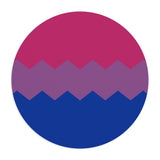 Bisexual Flag Wavey Mousepad: Sharp Design for Desk