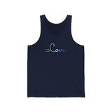 Gay Pride Love Script Tank: Subtly Elegant Pride Tank-Top
