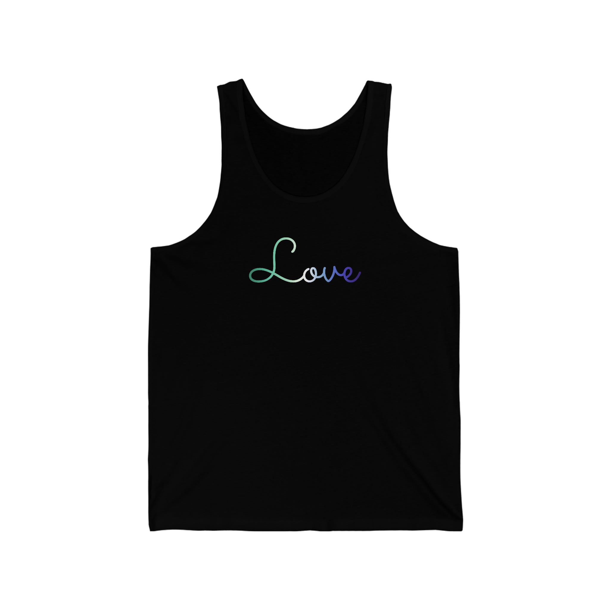 Gay Pride Love Script Tank: Subtly Elegant Pride Tank-Top