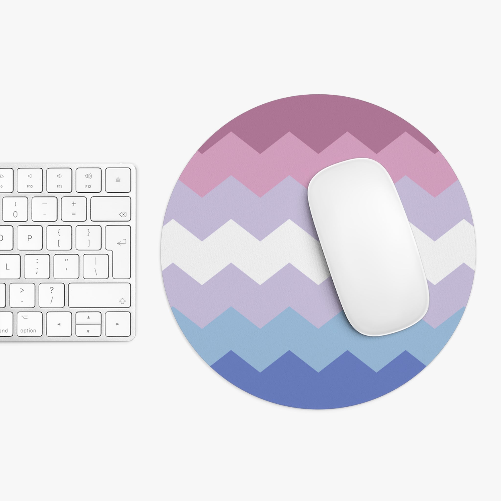 Bigender Flag Wavey Mousepad: Sharp Design for Desk