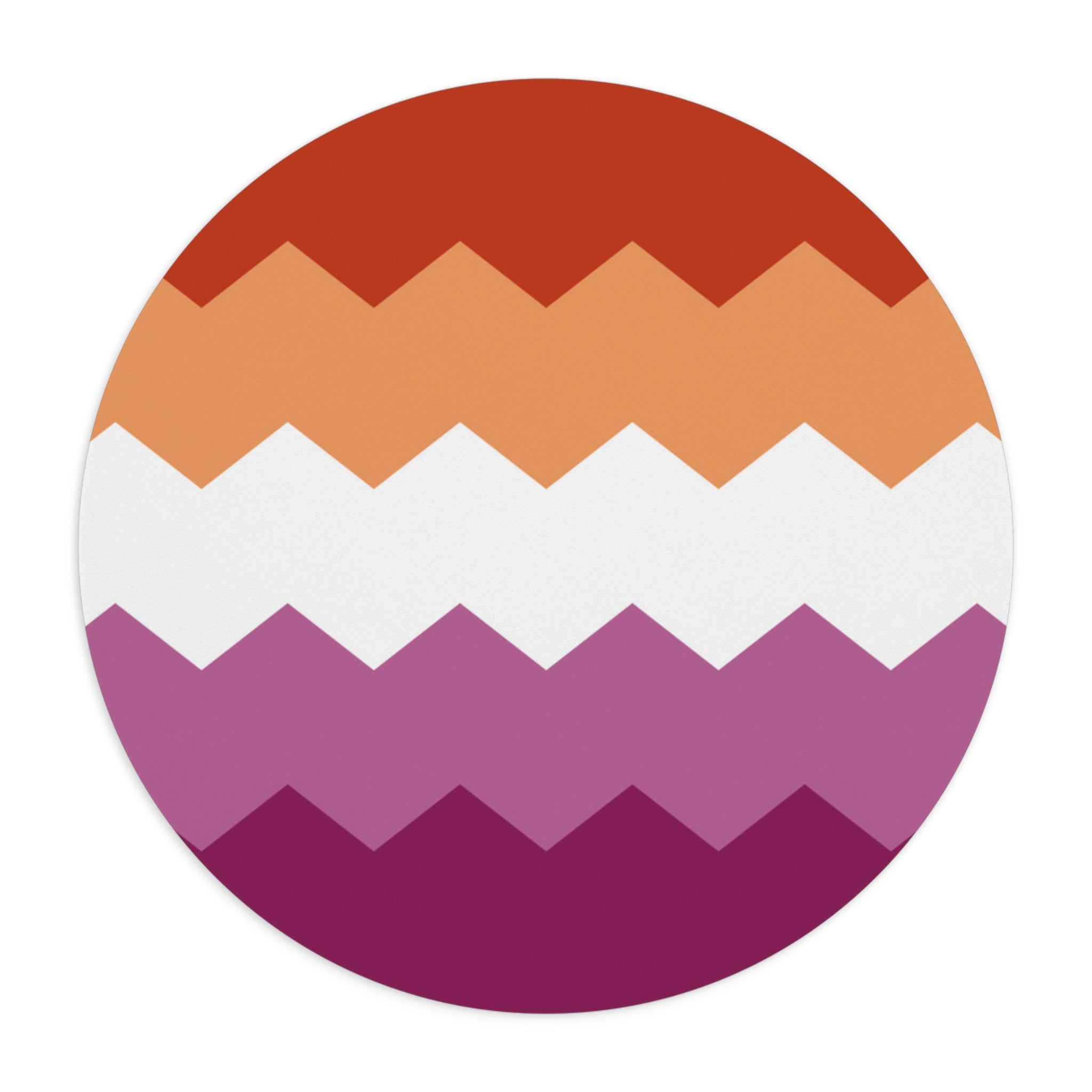 Lesbian Pride Flag Wavey Mousepad: Sharp Design for Desk