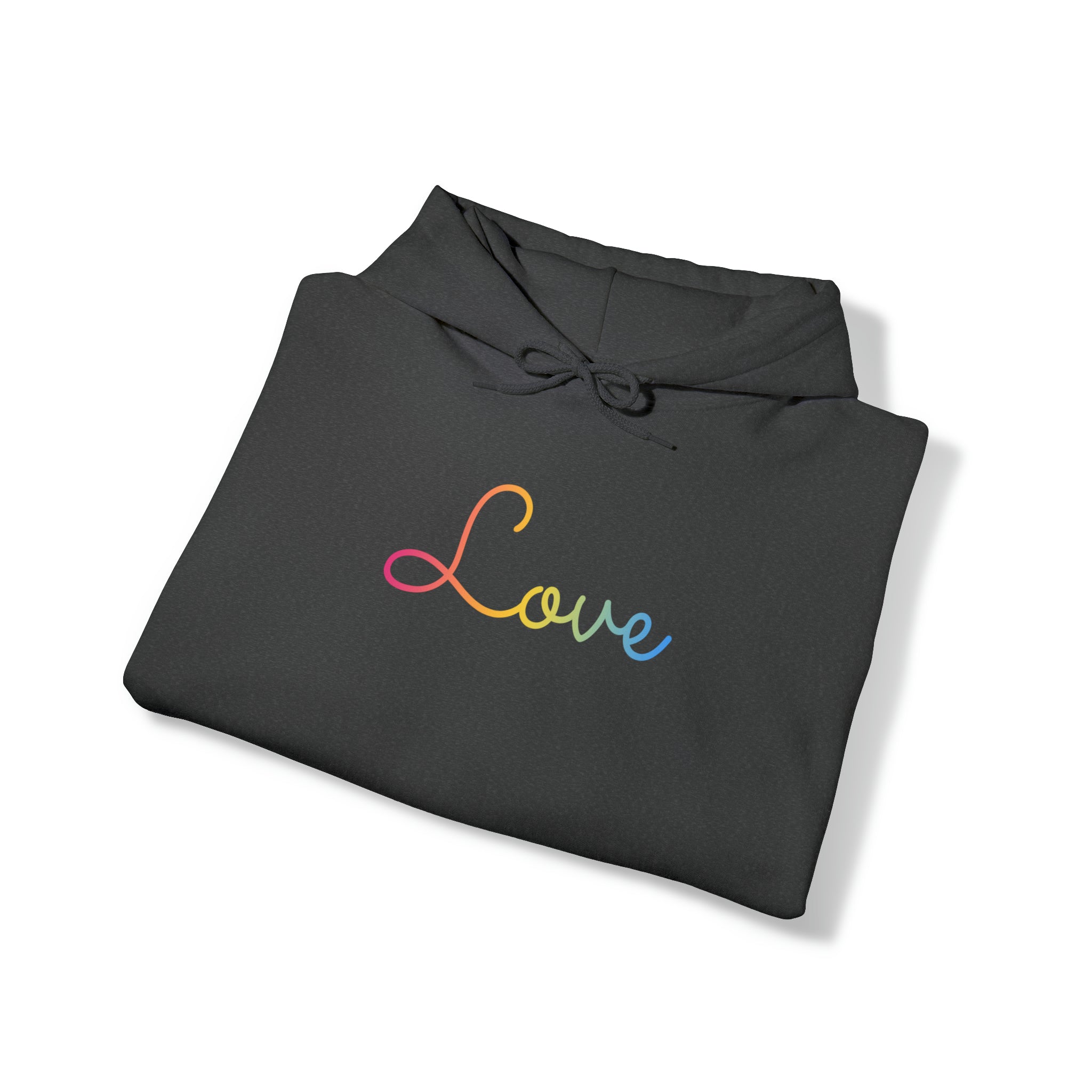 Pansexual Love Script Hoodie: Subtly Elegant Pride Sweatshirt