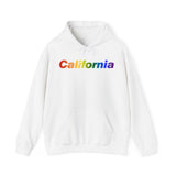 California Hoodie: Vibrant Pride Gradient Design