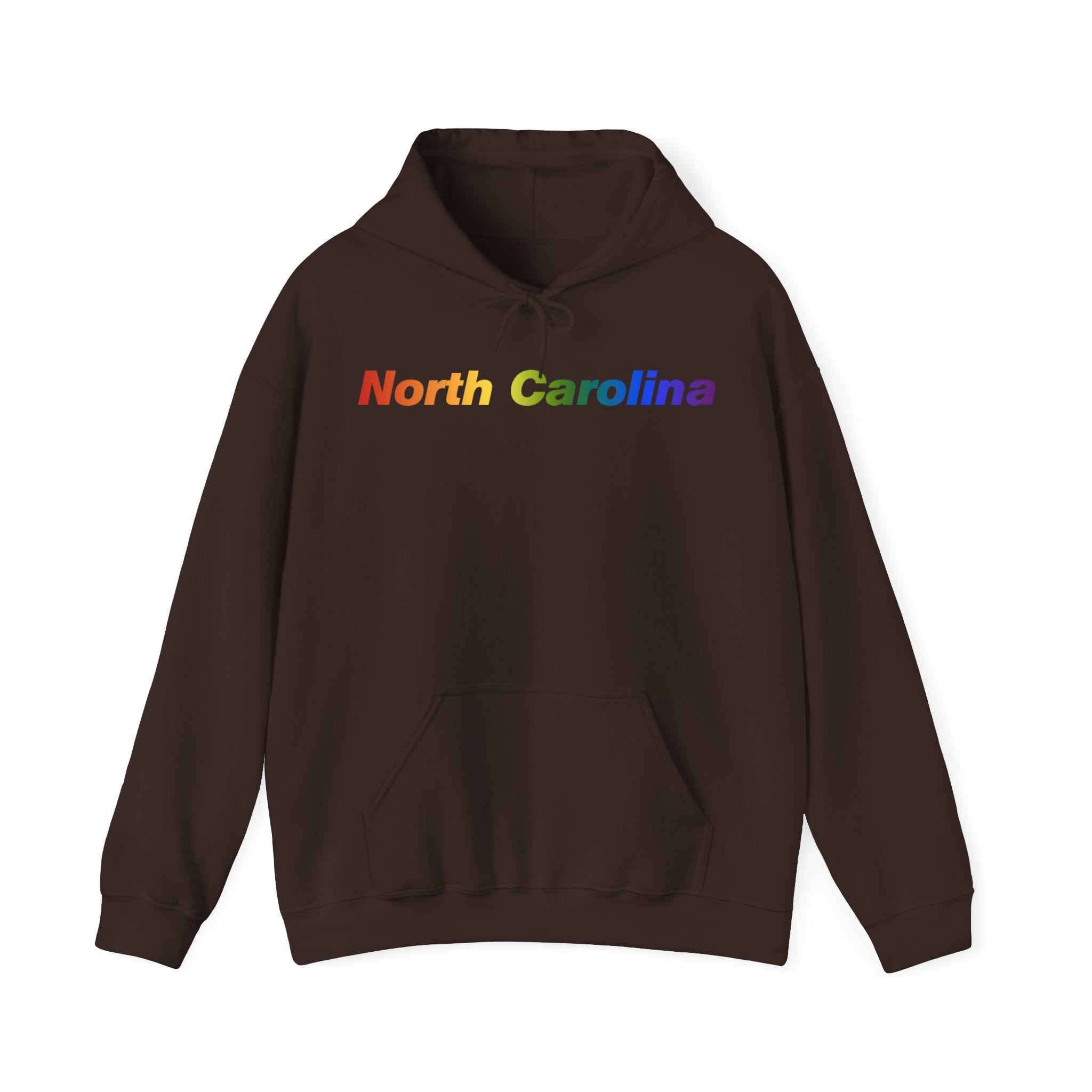 North Carolina Hoodie: Vibrant Pride Gradient Design