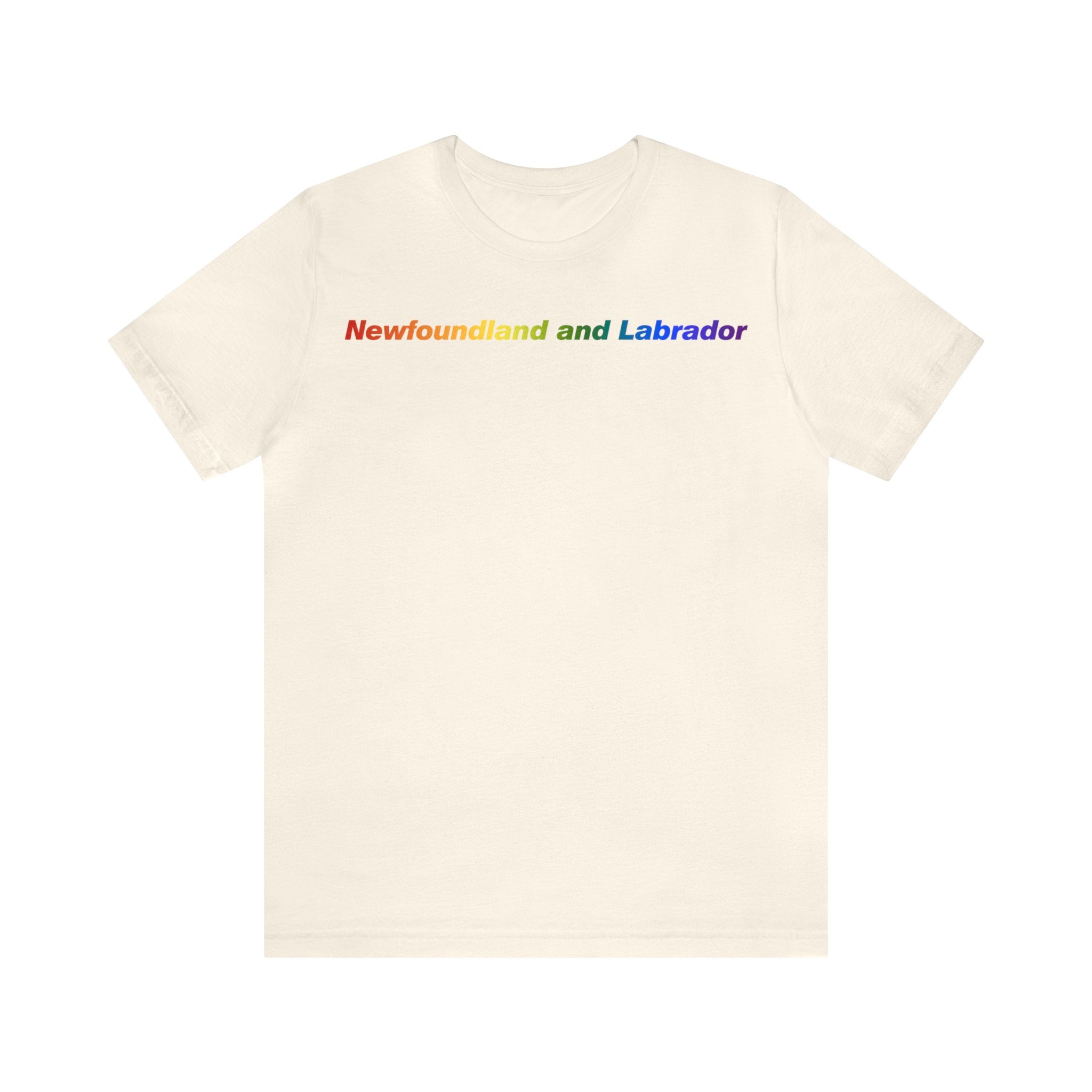 Newfoundland and Labrador Pride Gradient T-Shirt: LGBTQ+ Designed Tee