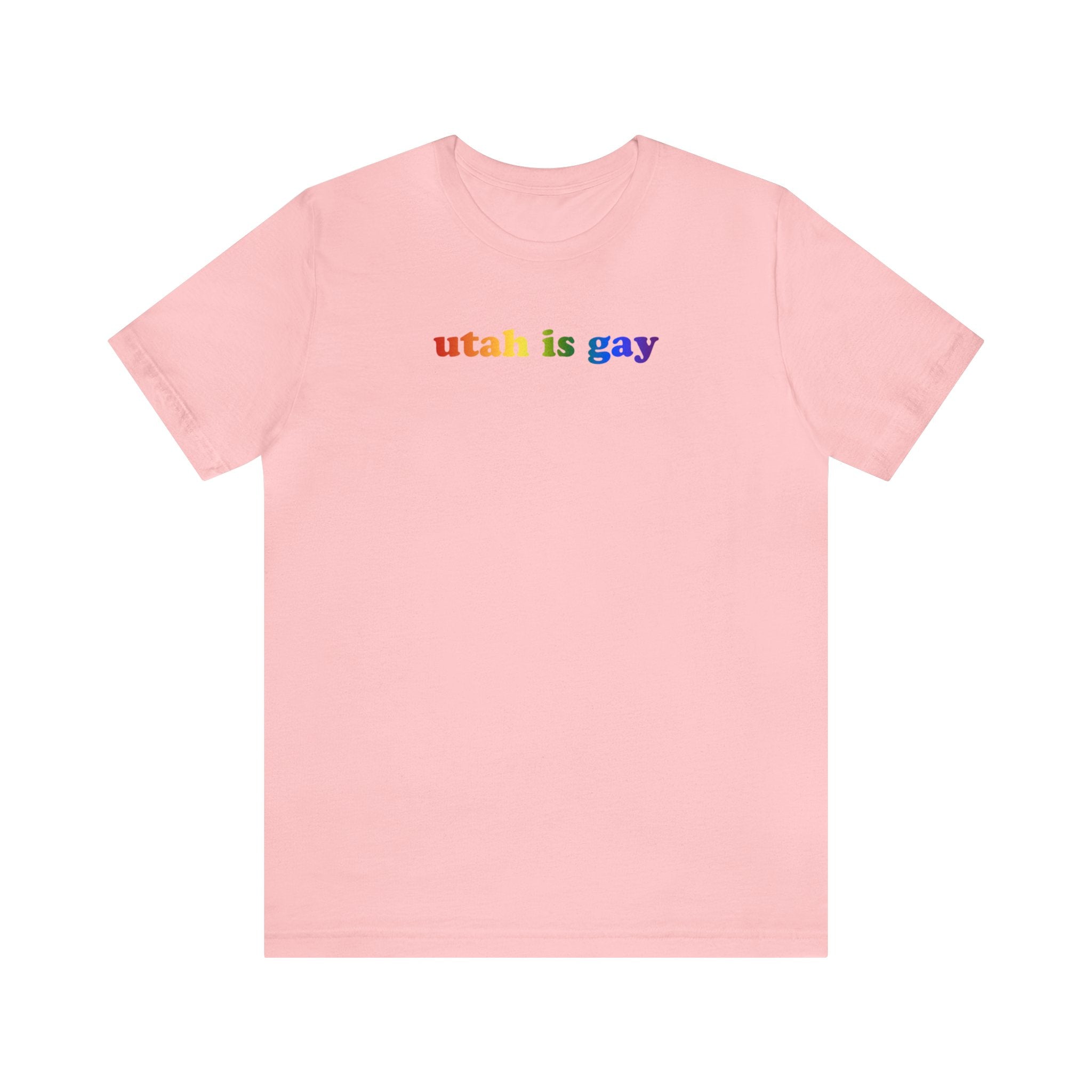 Utah is Gay Pride T-Shirt: LGBTQ+ Flag Gradient Tee