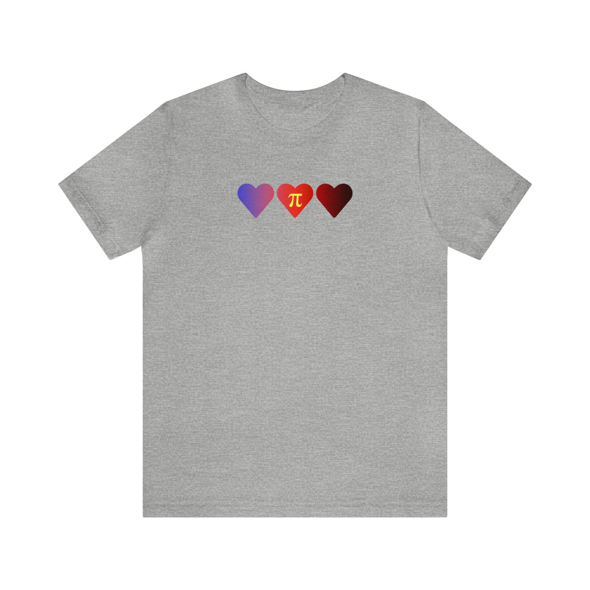 Polyamory Flag Hearts T-Shirt: Pride LGBTQ+ Gradient Design