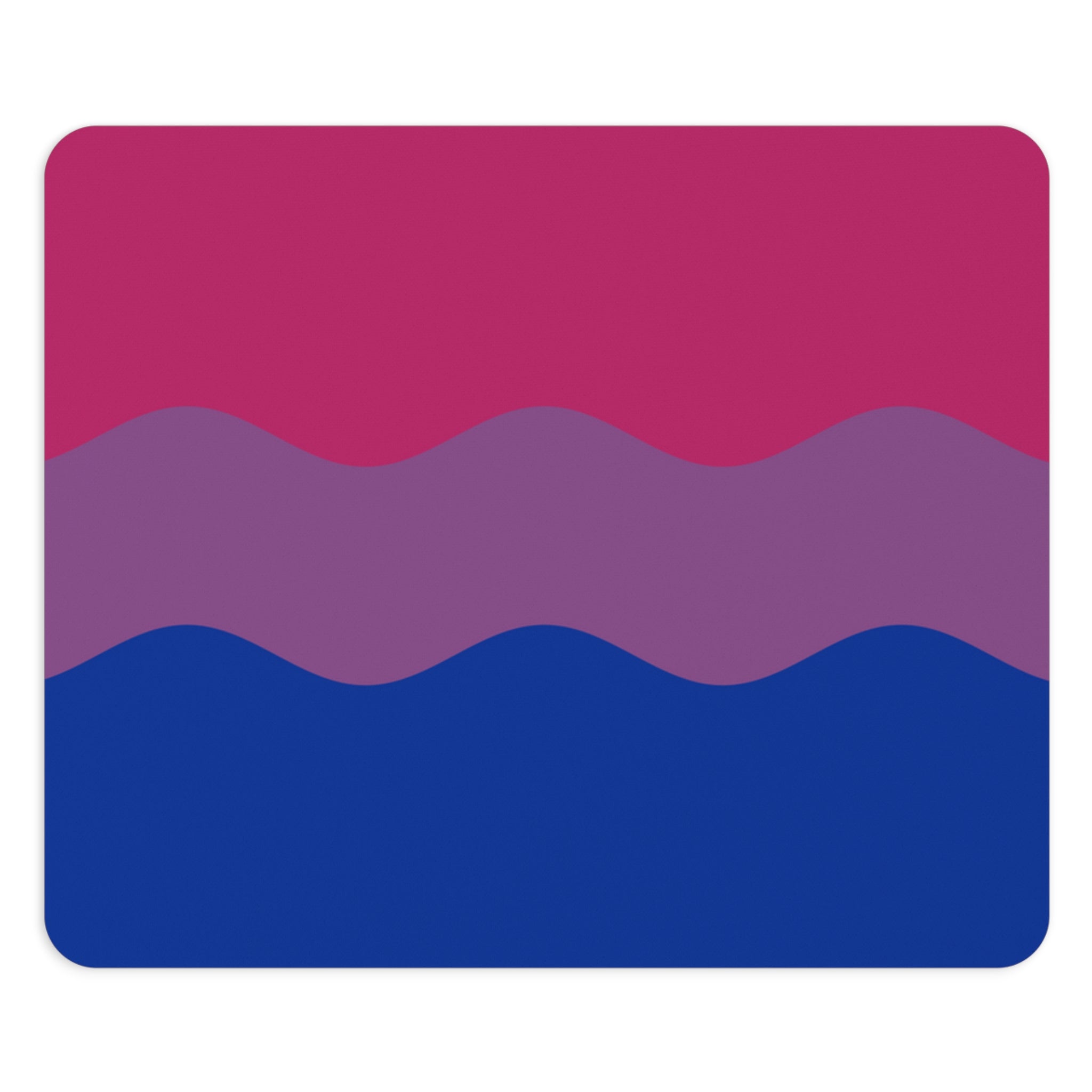 Bisexual Flag Ripple Mousepad: Wavey Design for Desk