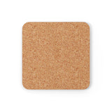 Asexual Flag Coaster Set: 4 Corkwood Wavey Drink Coasters