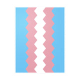 Transgender Flag Wavey Decal: Sharp Pride Sticker