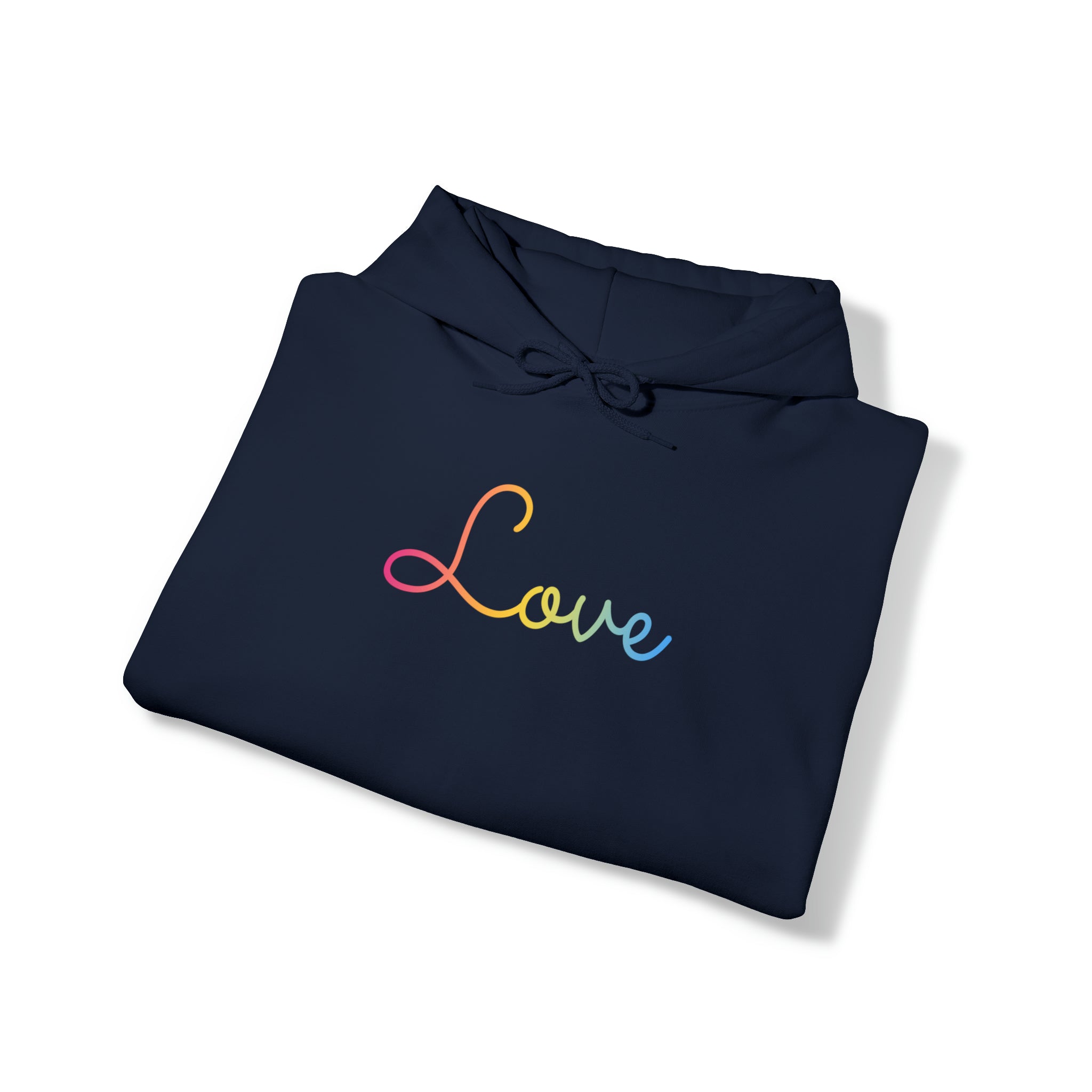 Pansexual Love Script Hoodie: Subtly Elegant Pride Sweatshirt