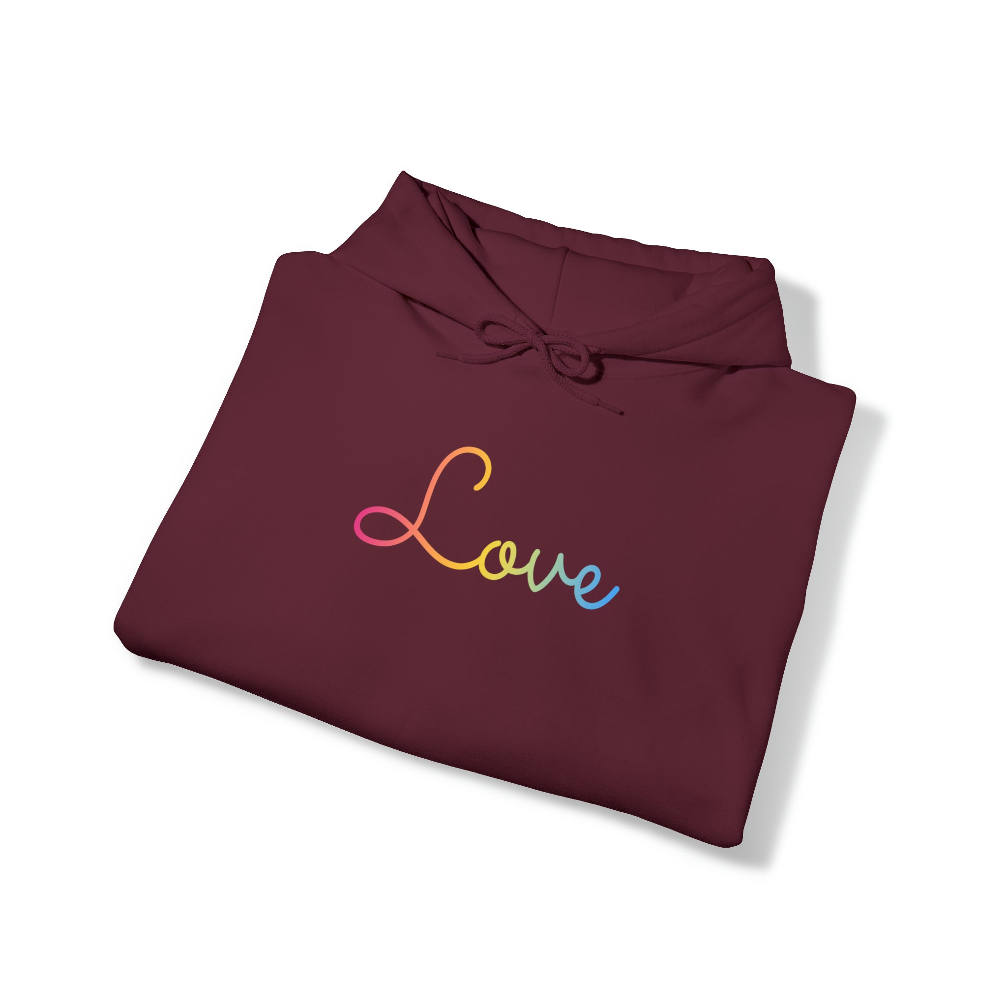 Pansexual Love Script Hoodie: Subtly Elegant Pride Sweatshirt