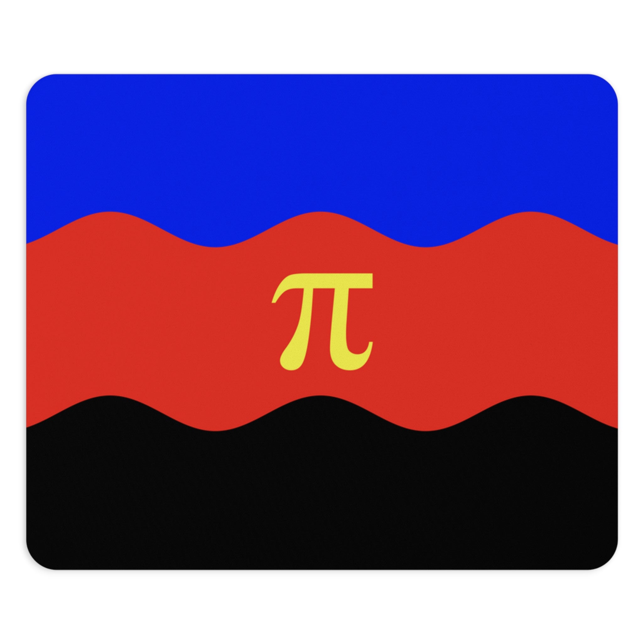 Polyamory Flag Ripple Mousepad: Wavey Design for Desk
