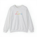 Pansexual Love Script Sweatshirt: Subtly Elegant Pride Sweater