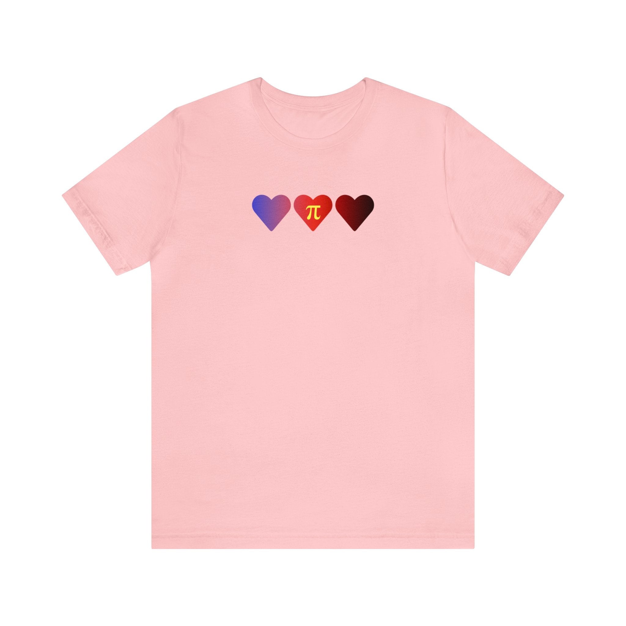 Polyamory Flag Hearts T-Shirt: Pride LGBTQ+ Gradient Design
