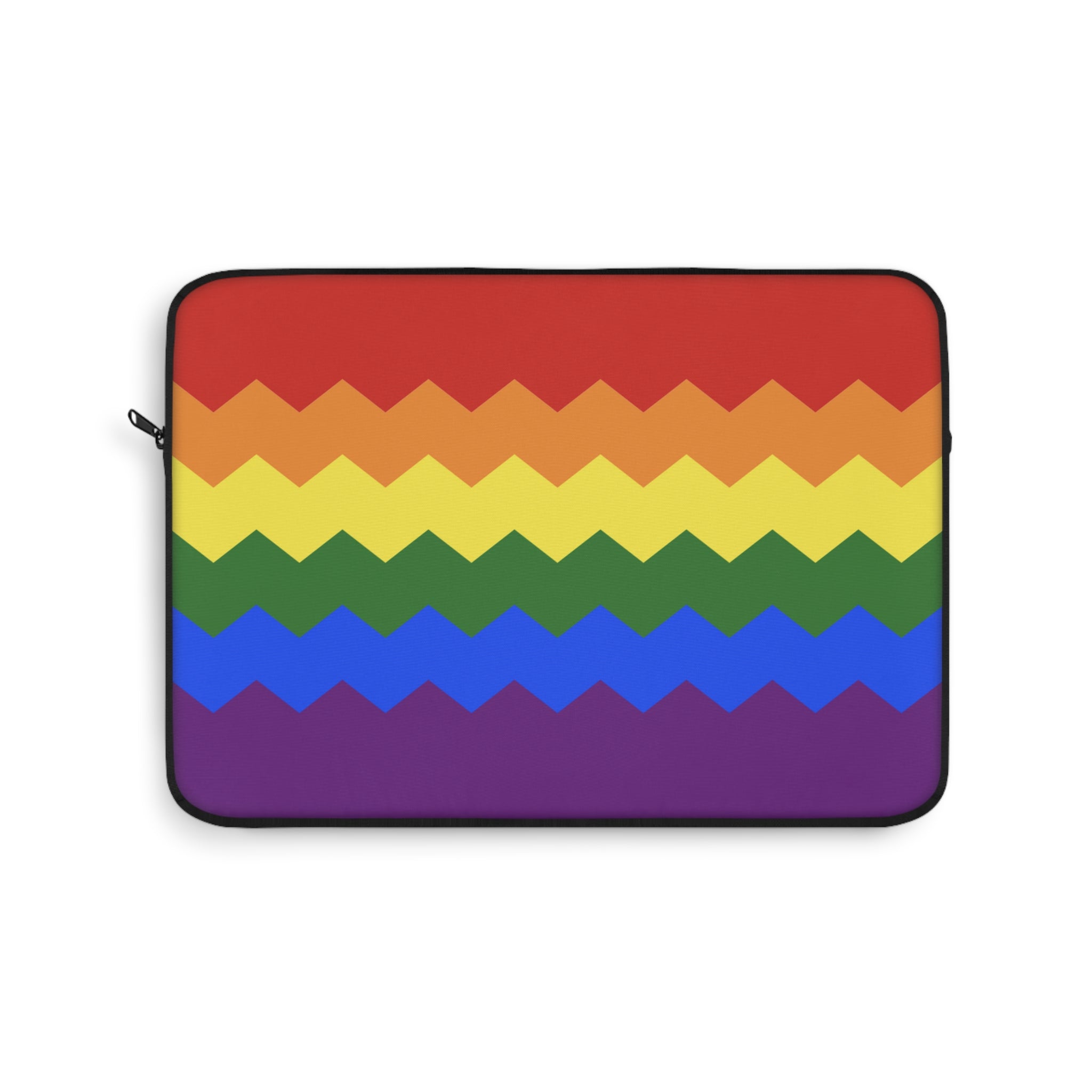 Pride Flag Laptop Sleeve: Wavey Print Protective Case