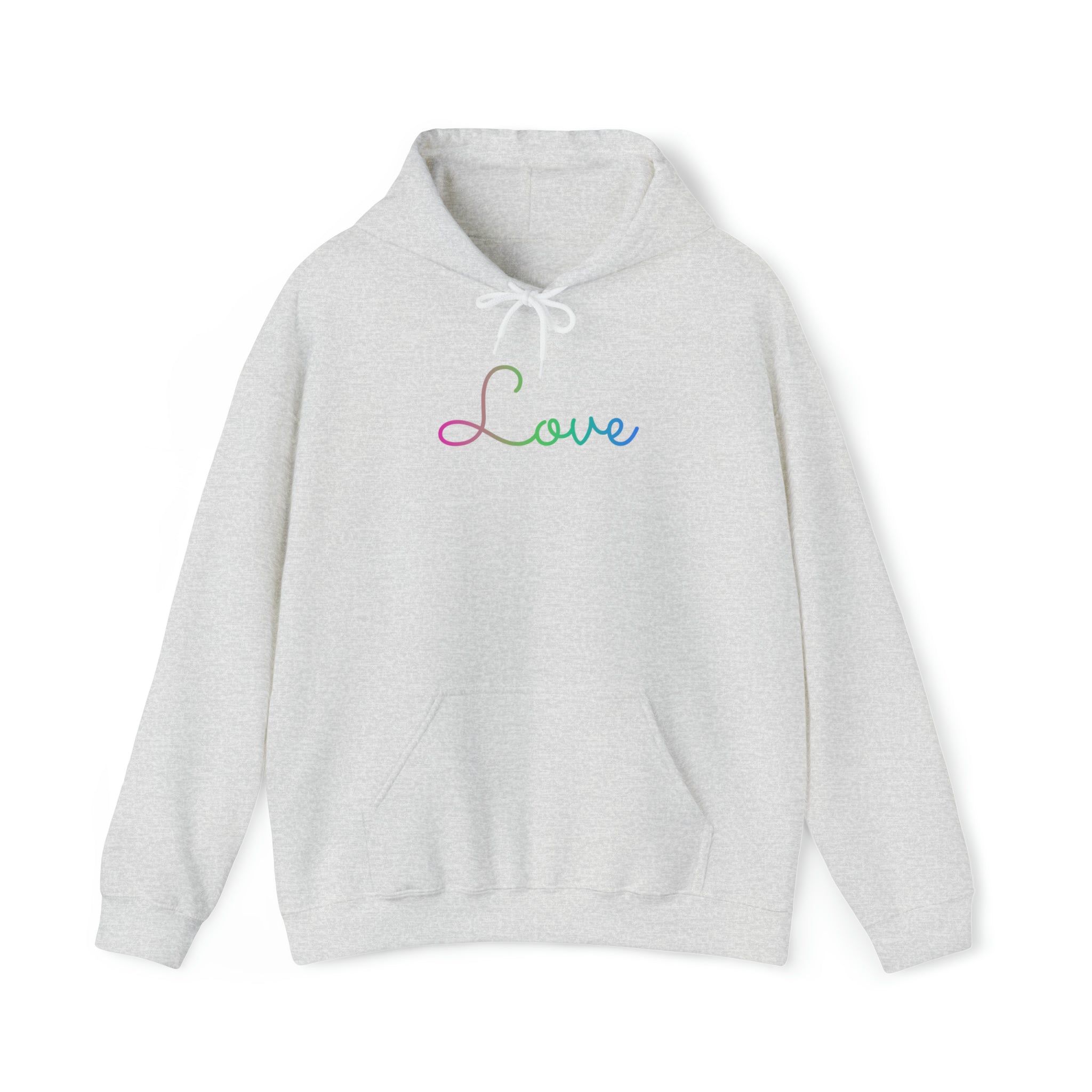 Polysexual Love Script Hoodie: Subtly Elegant Pride Sweatshirt