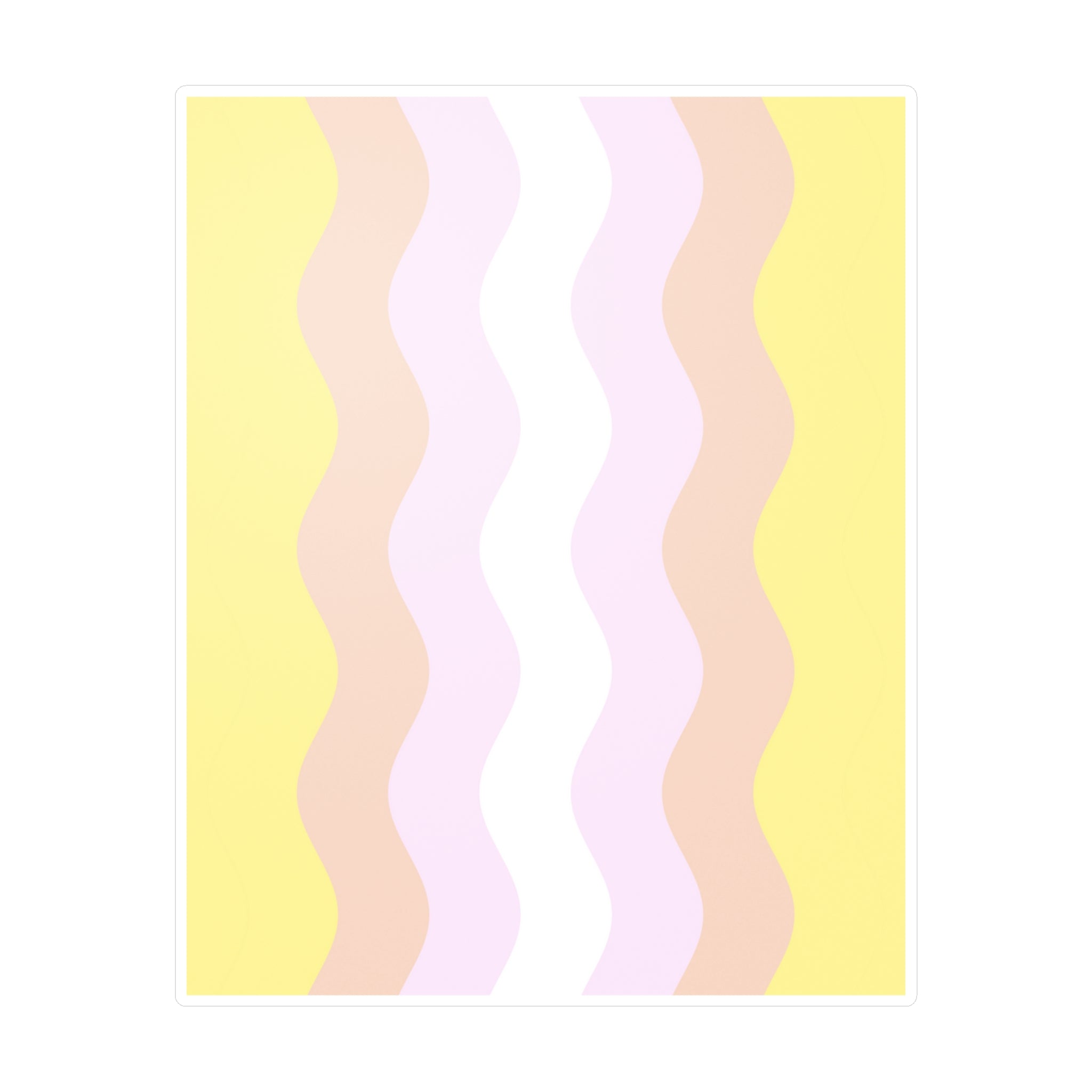 Pangender Flag Ripple Decal: Wavey Pride Sticker