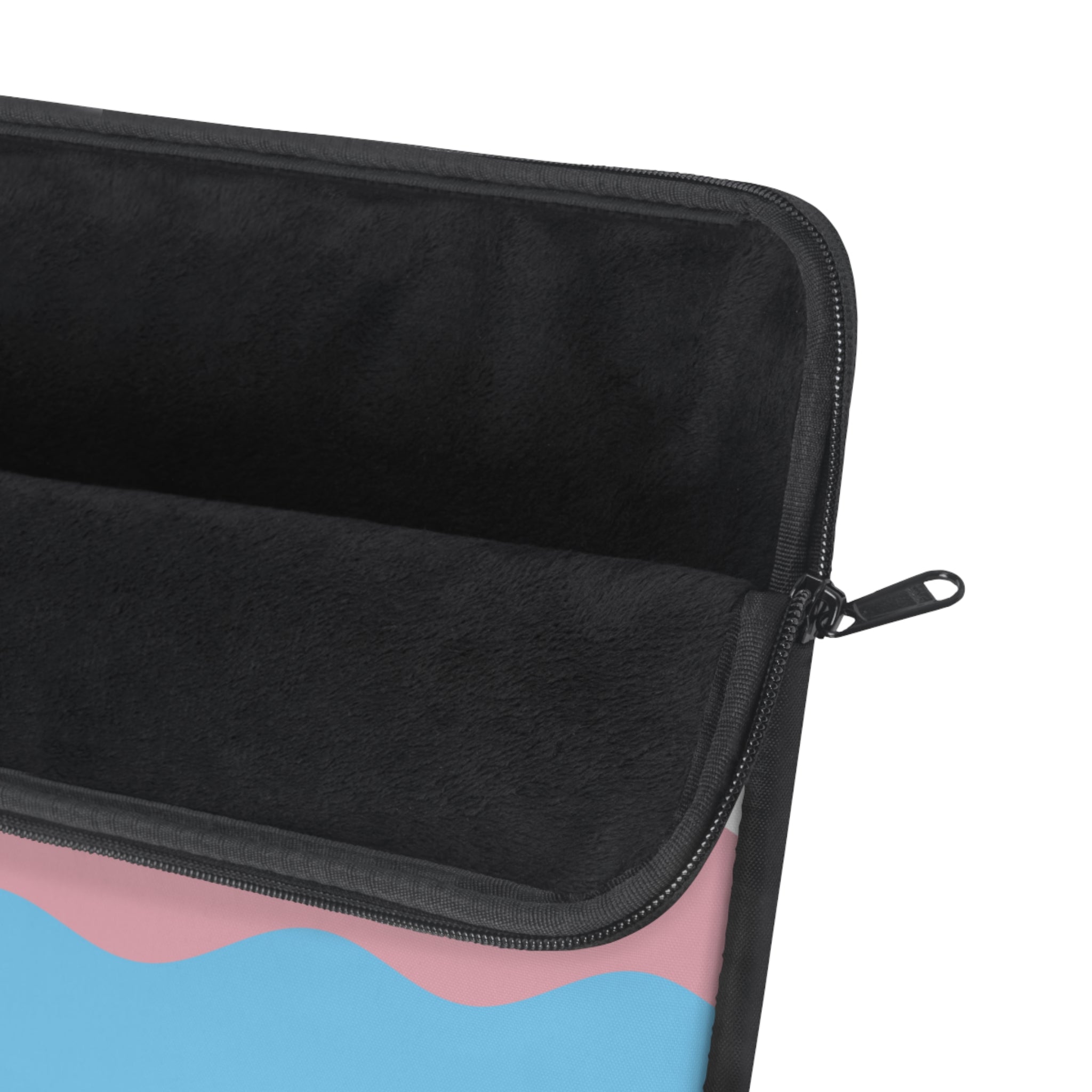Transgender Pride Flag Laptop Sleeve: Ripple Print Protective Case