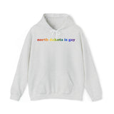 North Dakota is Gay Pride Hoodie: LGBTQ+ Flag Gradient Sweatshirt