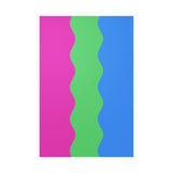 Polysexual Flag Ripple Decal: Wavey Pride Sticker