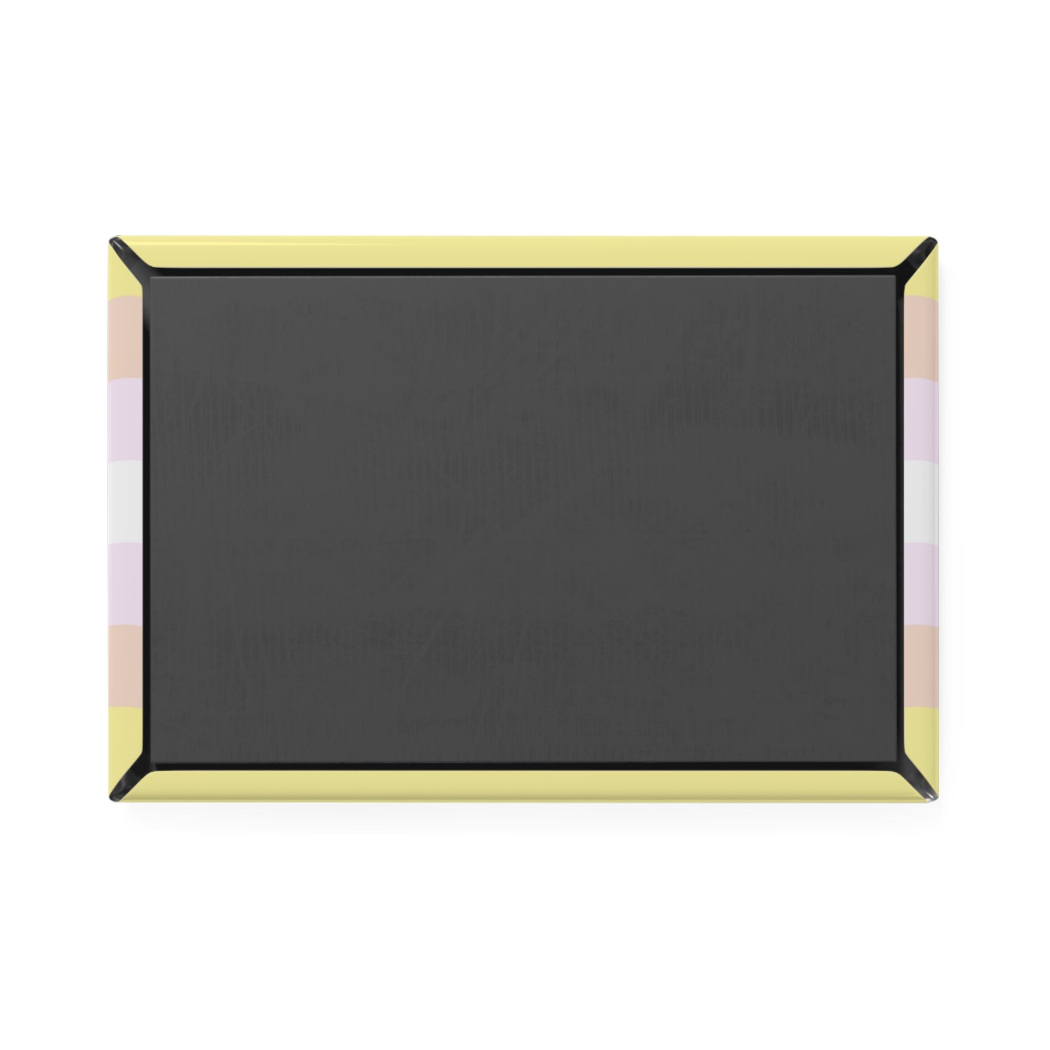 Pangender Pride Flag Magnet: Ripple Rectangle Button for Fridge
