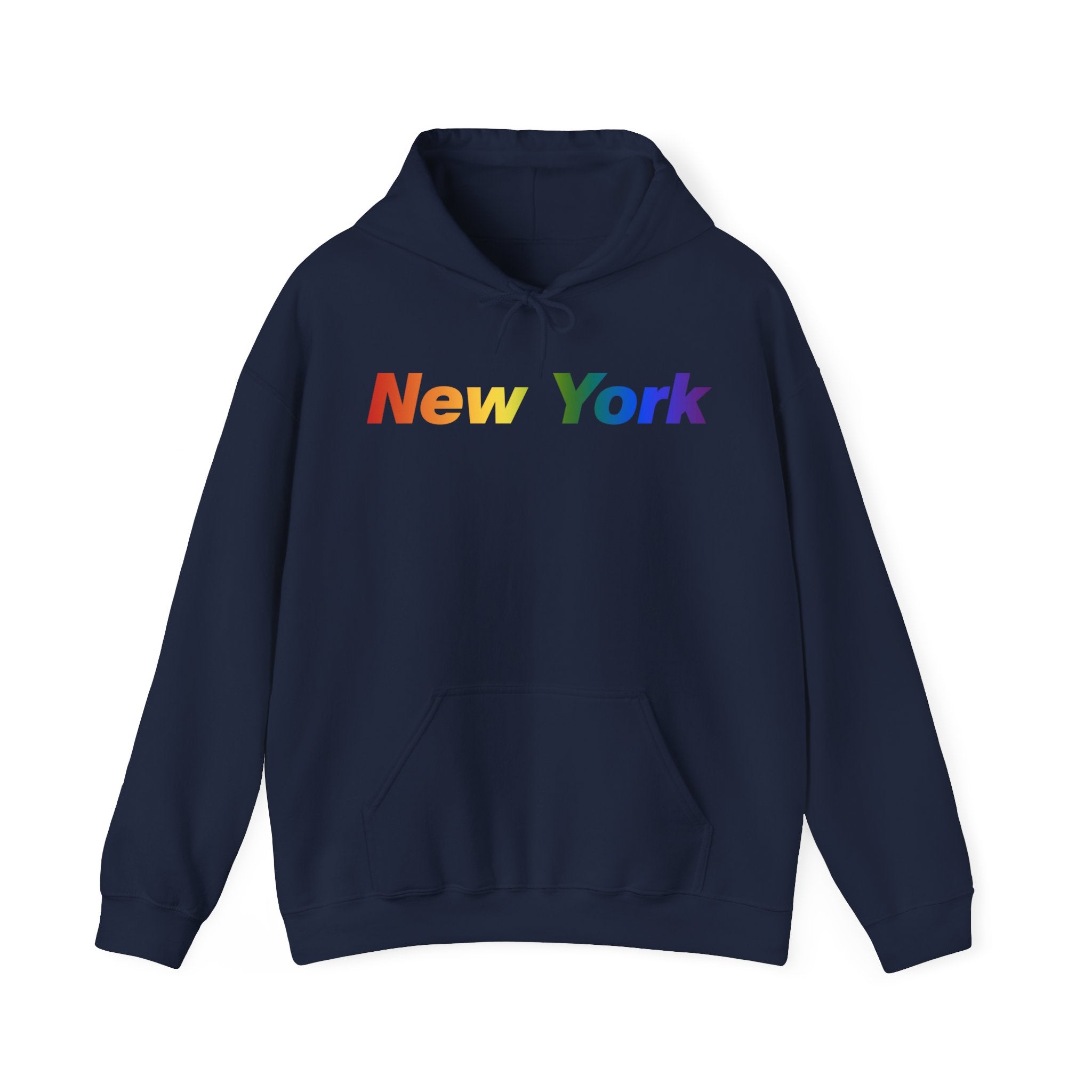 New York Hoodie: Vibrant Pride Gradient Design