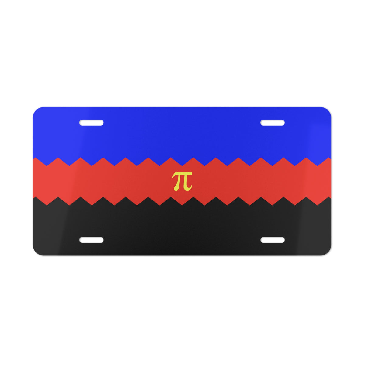 Polyamory Flag Wavey Vanity License Plate: Sharp Design for Cars