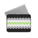 Agender Pride Flag Laptop Sleeve: Wavey Print Protective Case