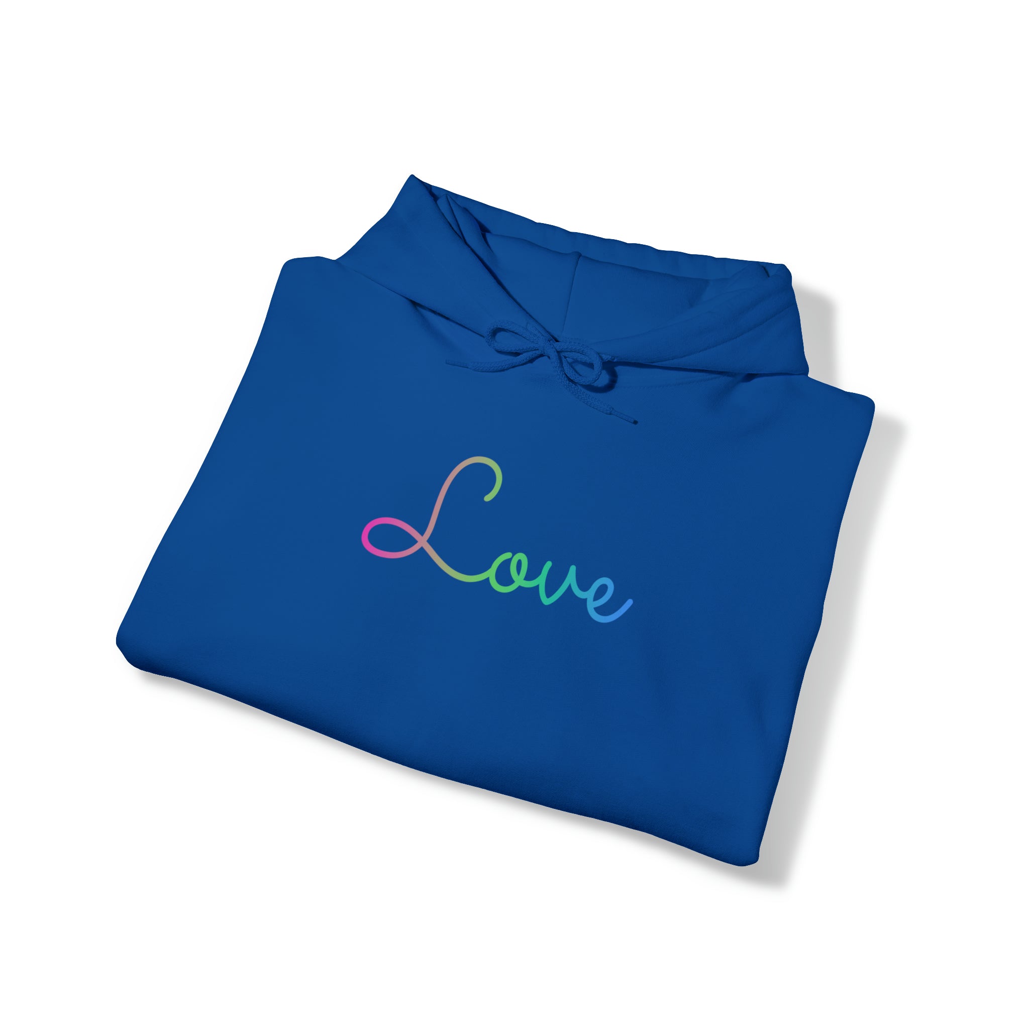 Polysexual Love Script Hoodie: Subtly Elegant Pride Sweatshirt