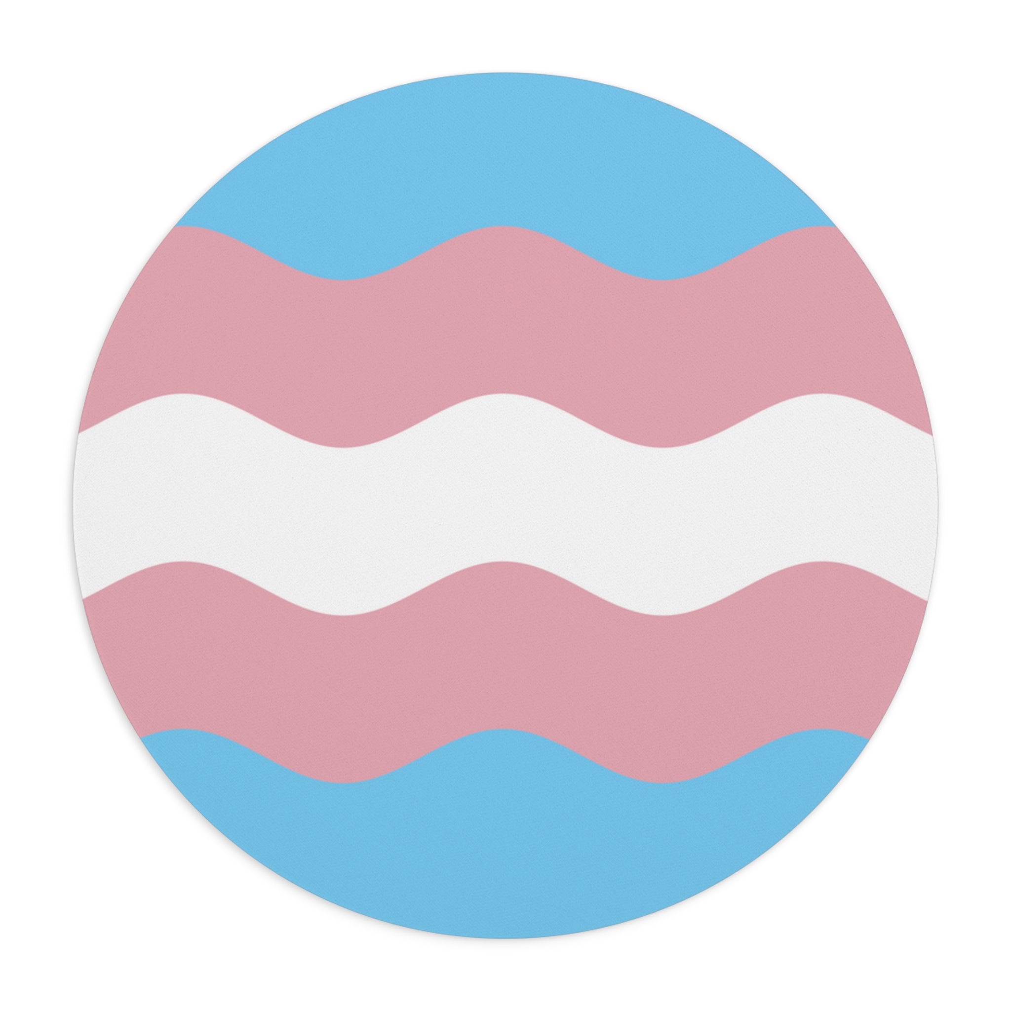 Transgender Flag Ripple Mousepad: Wavey Design for Desk