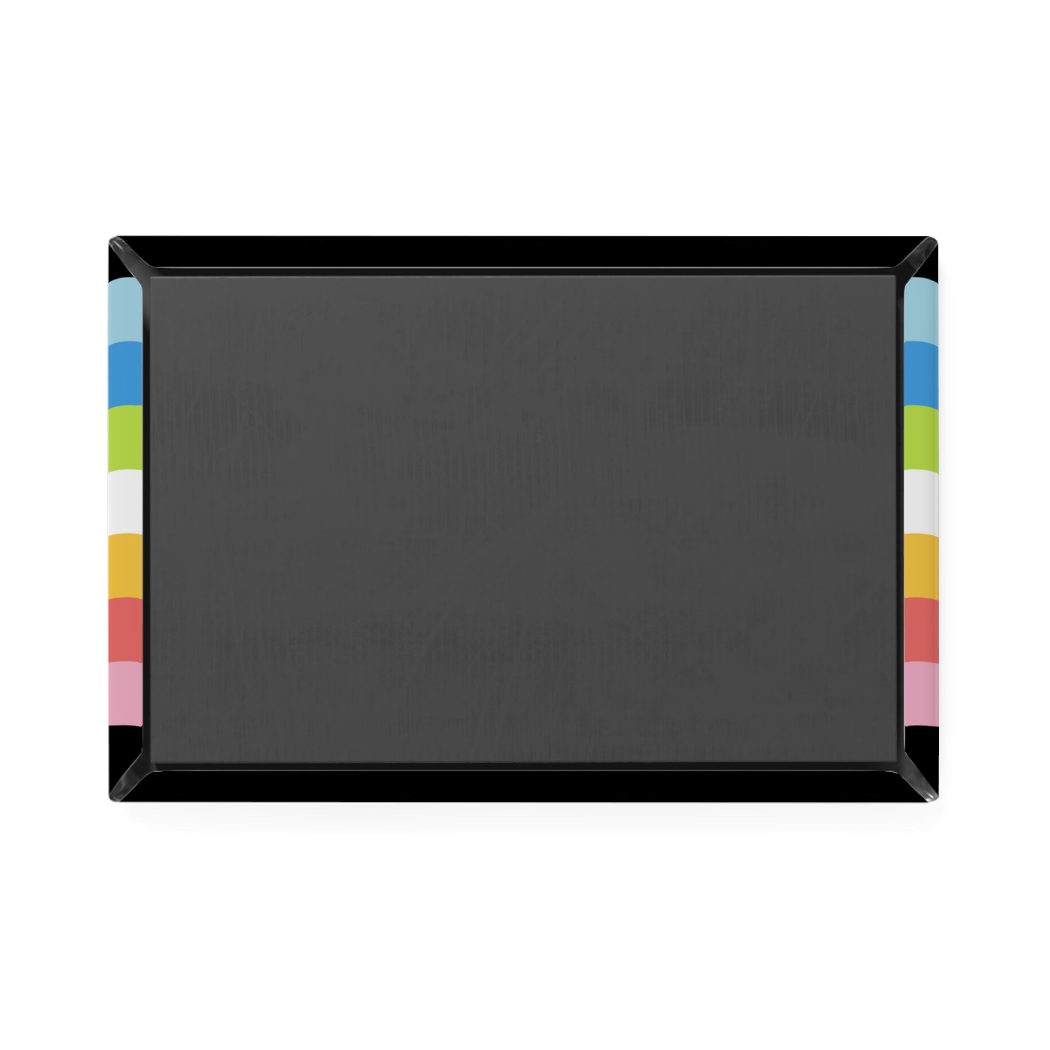 Queer Pride Flag Magnet: Ripple Rectangle Button for Fridge