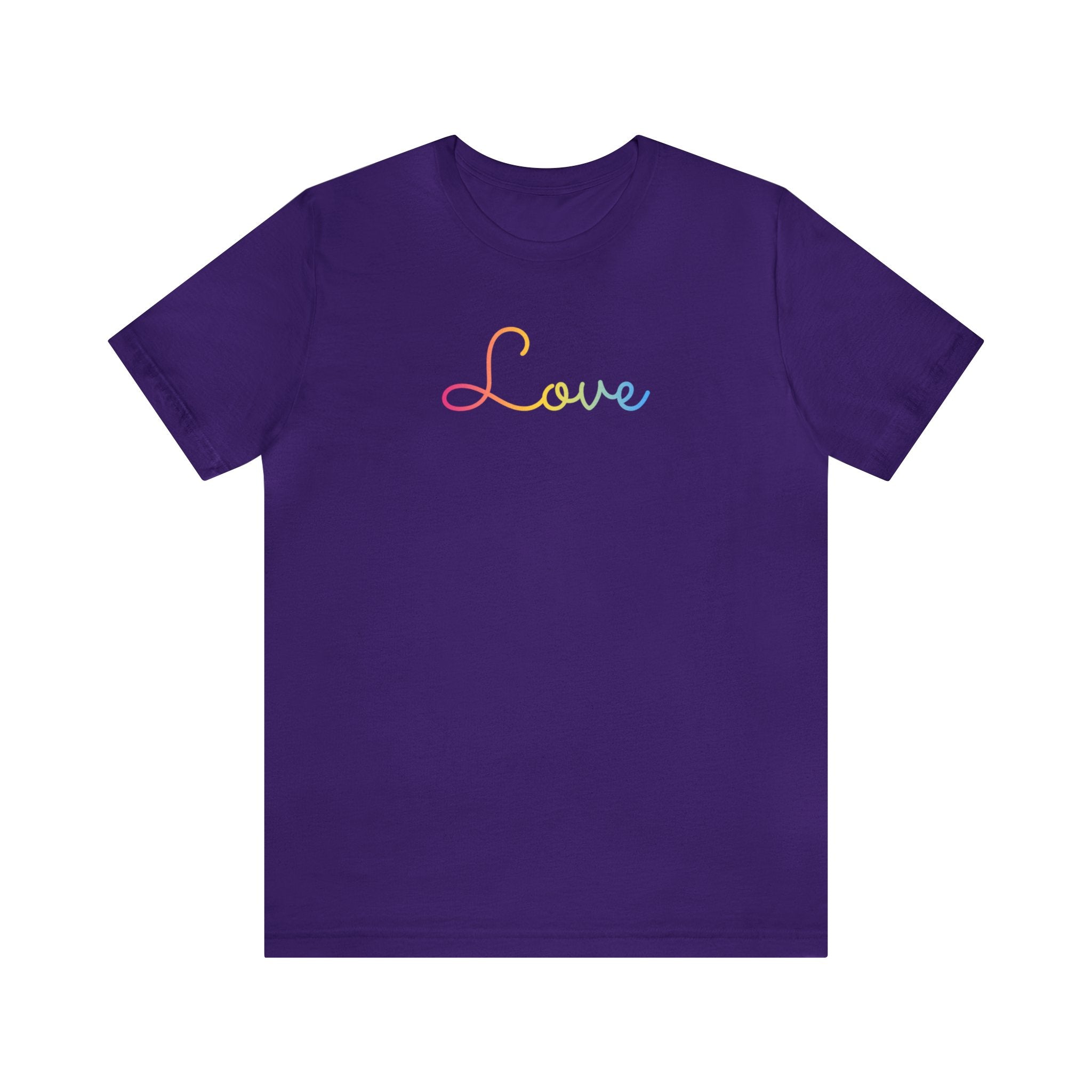 Pansexual Love Script Tee: Subtly Elegant Pride T-Shirt
