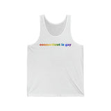 Connecticut is Gay Pride Tank-Top: LGBTQ+ Flag Gradient Tank