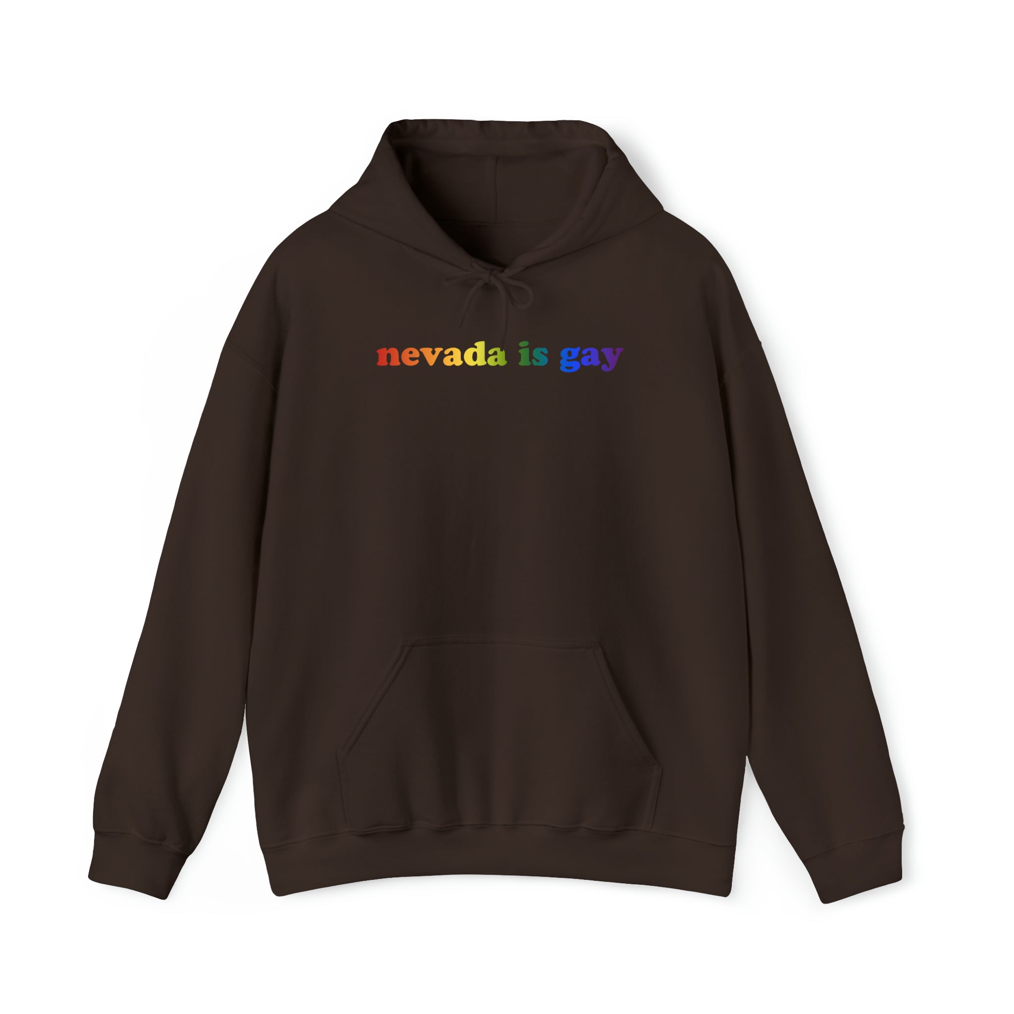 Nevada is Gay Pride Hoodie: LGBTQ+ Flag Gradient Sweatshirt