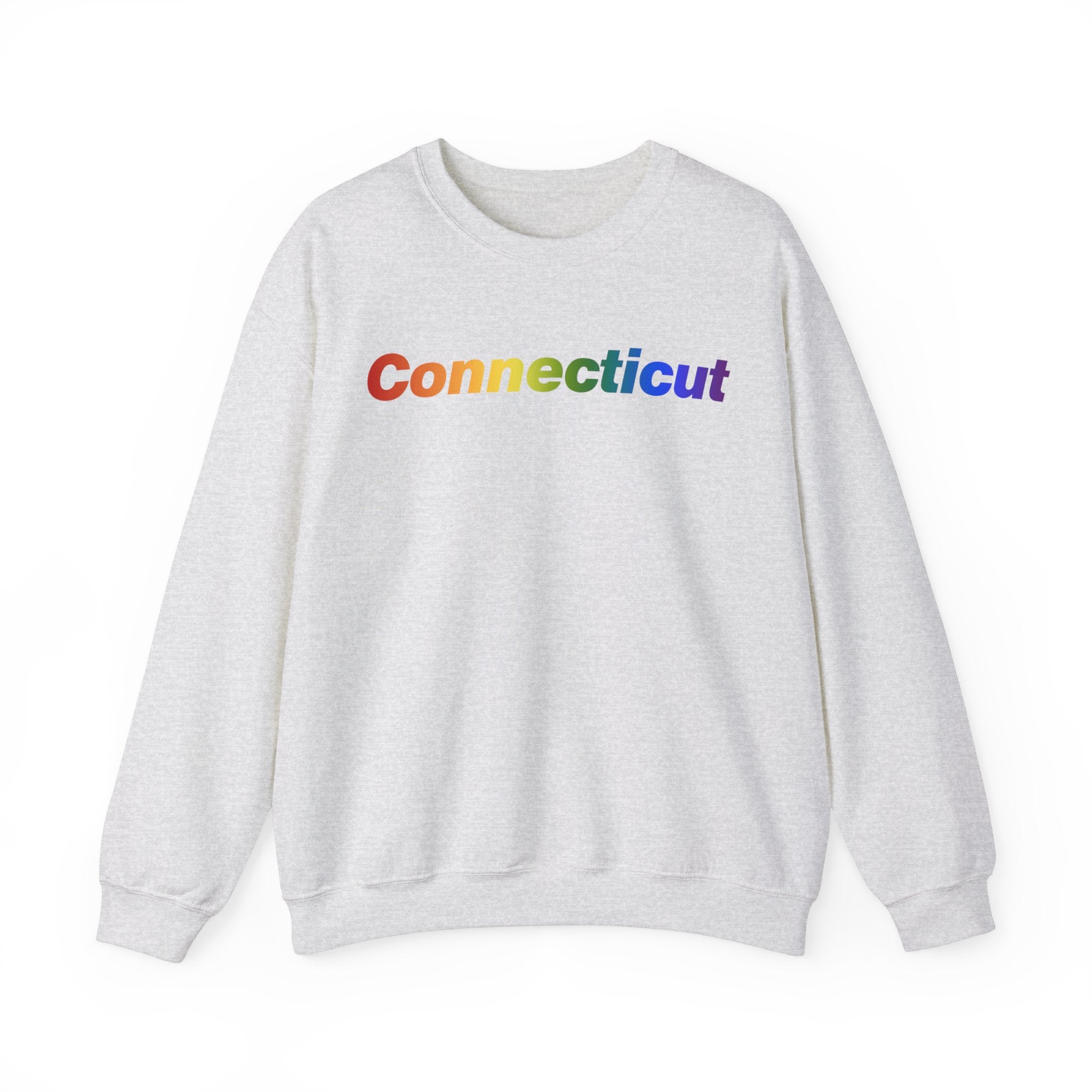 Connecticut Sweatshirt: Vibrant Pride Gradient Design