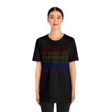 New Mexico LGBTQ+ Pride Flag, Faded Black T-Shirt