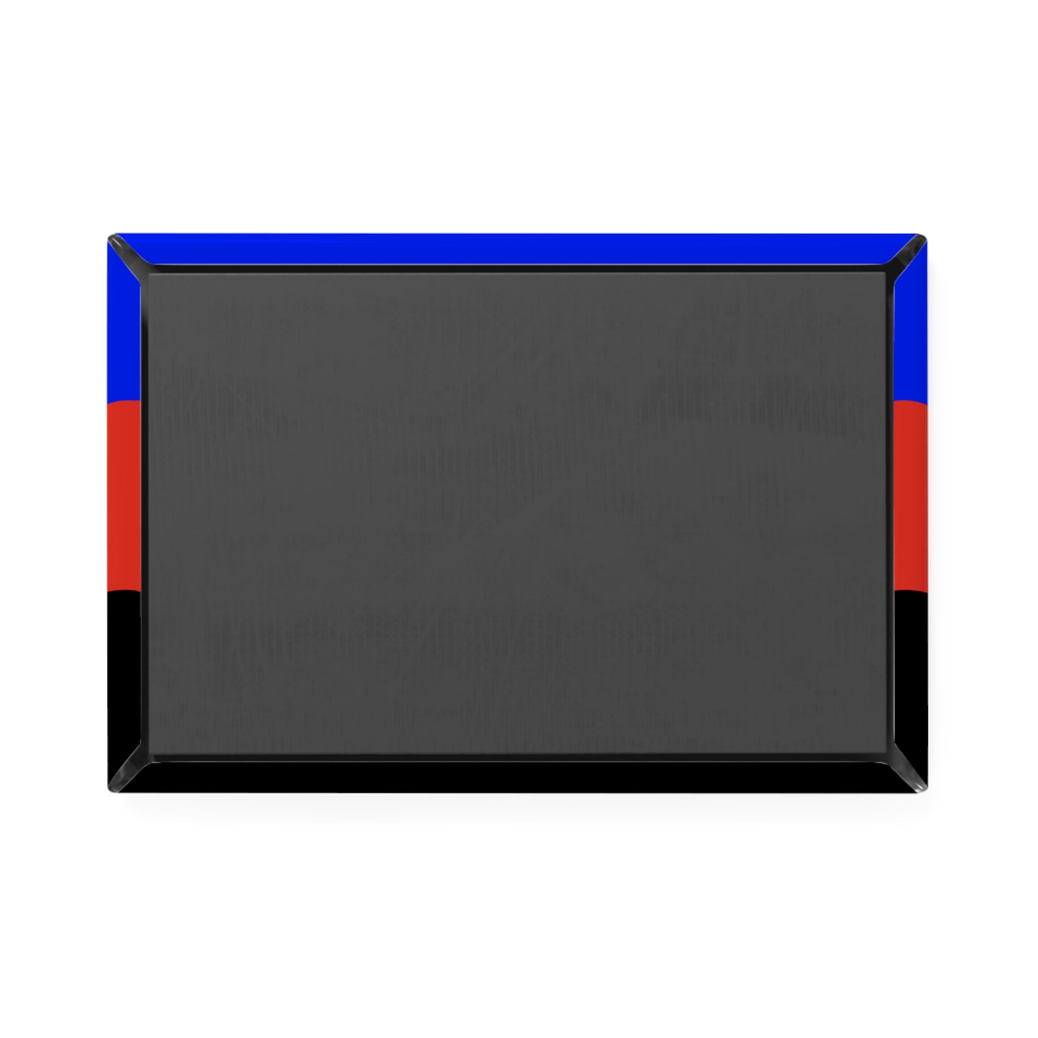 Polyamory Pride Flag Magnet: Ripple Rectangle Button for Fridge