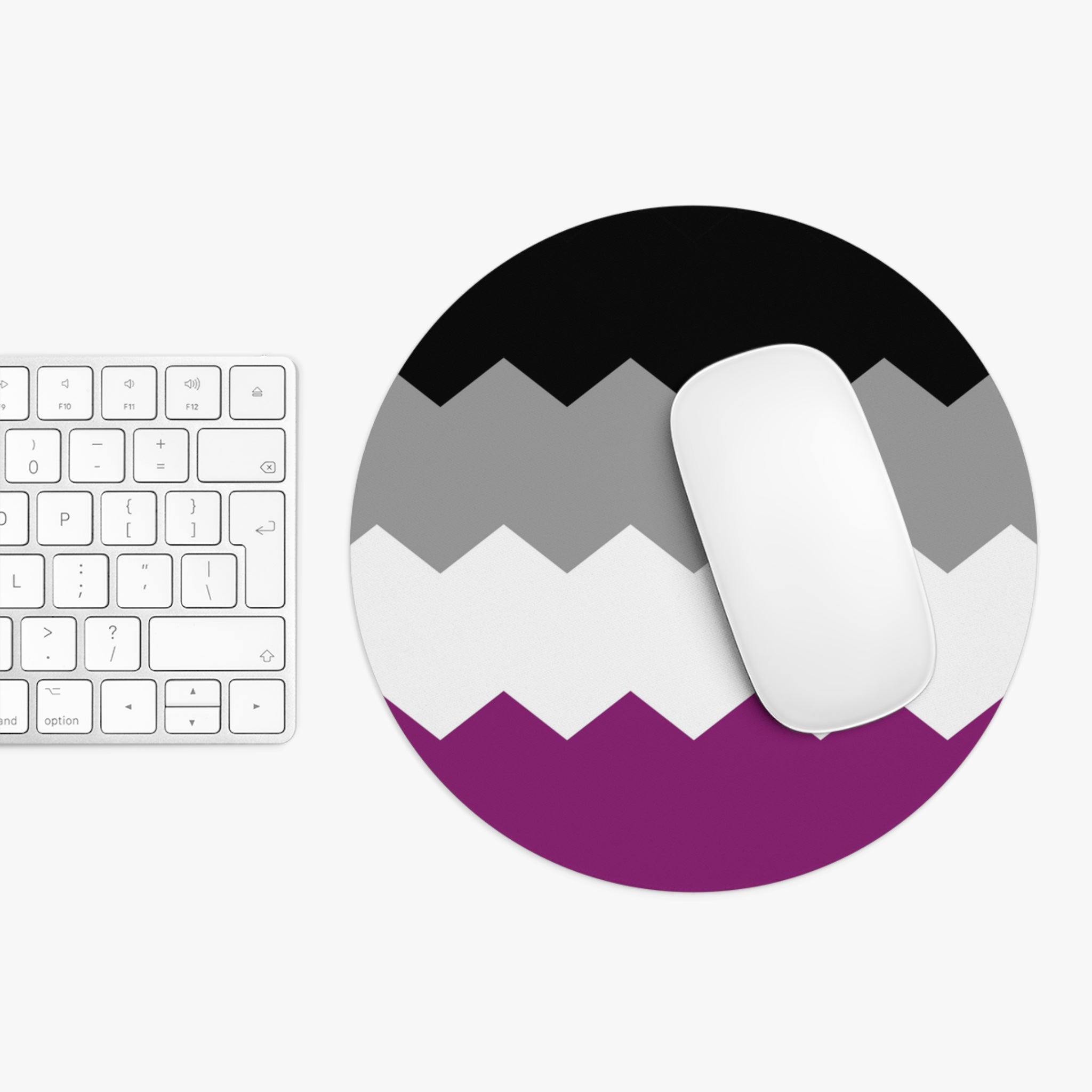 Asexual Flag Wavey Mousepad: Sharp Design for Desk