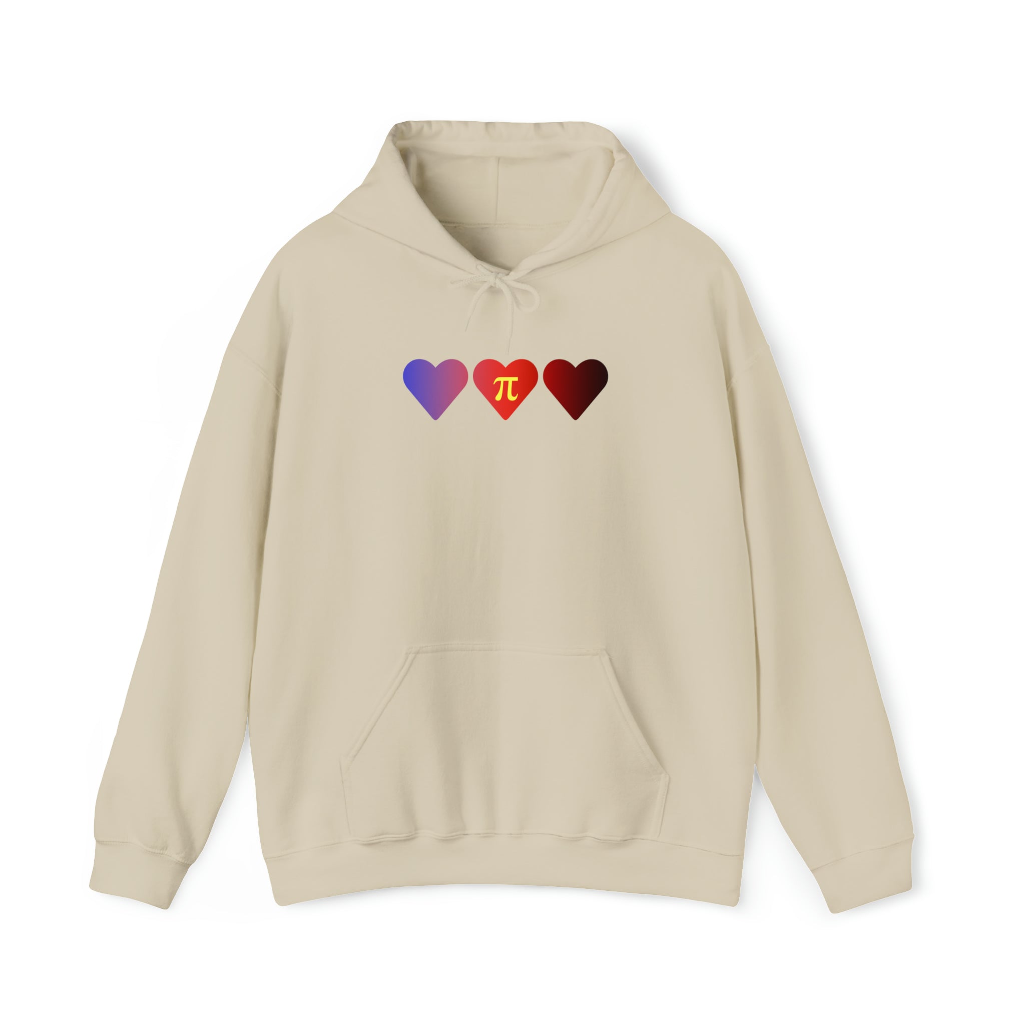 Polyamory Flag Hearts Hoodie: Pride LGBTQ+ Gradient Design
