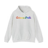 Arizona Pride Hoodie: Flowing Cursive Design with LGBTQ+ Gradient