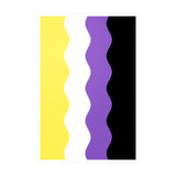 Nonbinary Flag Ripple Decal: Wavey Pride Sticker
