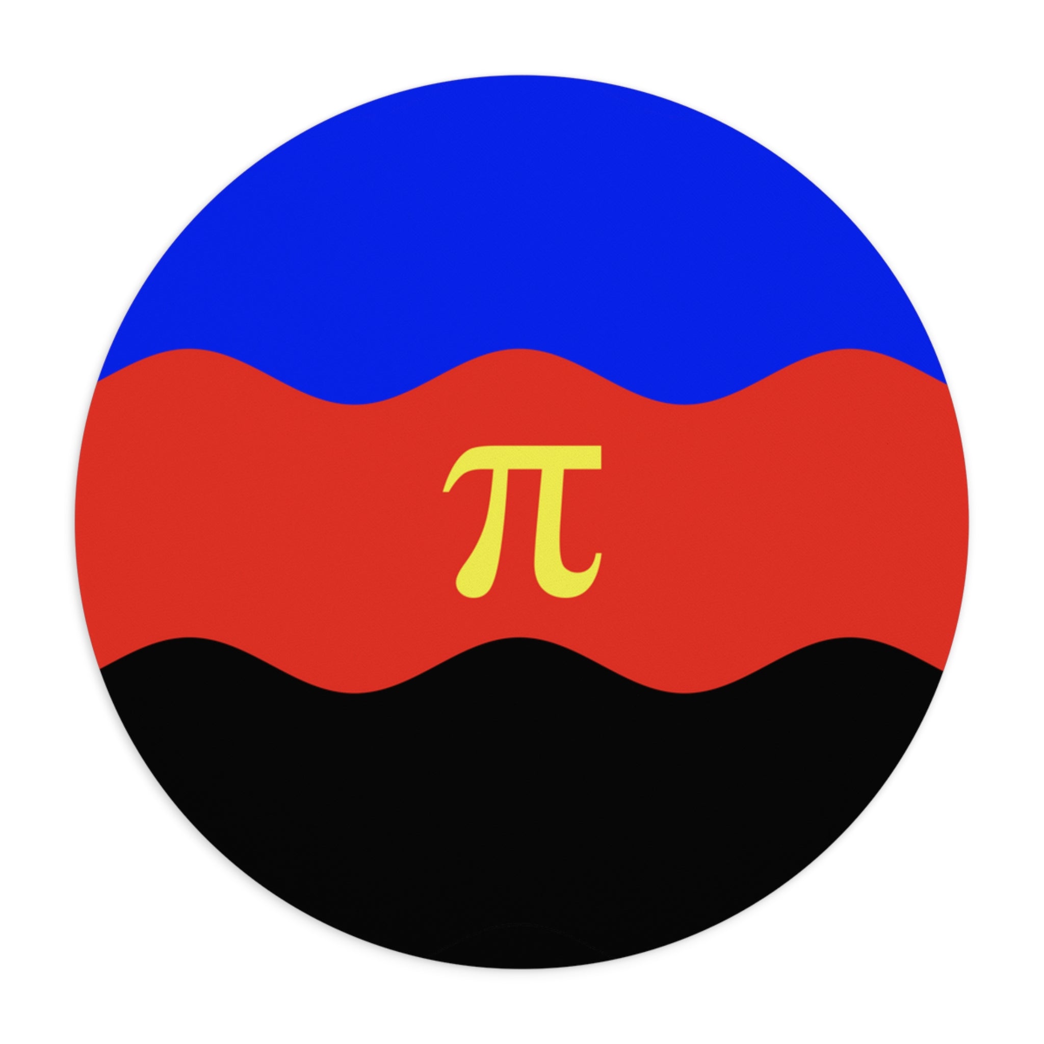 Polyamory Flag Ripple Mousepad: Wavey Design for Desk