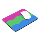 Polysexual Flag Ripple Mousepad: Wavey Design for Desk